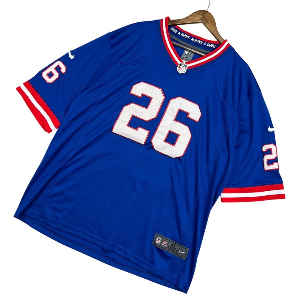 Nike Saquon Barkley New York Giants Football Jersey Men XL NFL On-Field Stitched
